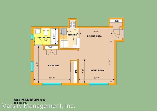 Building Photo - 1 br, 1 bath Apartment - 801 W. Madison 80...