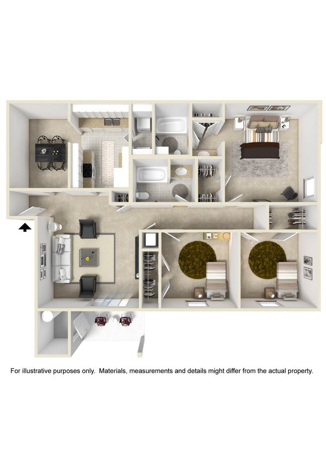 Floorplan - The Oliver Apartment Homes