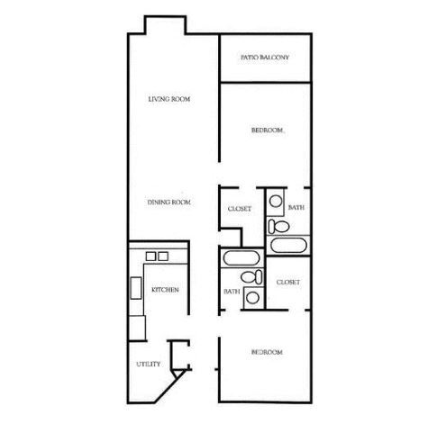 Floorplan - South Mall Apartments