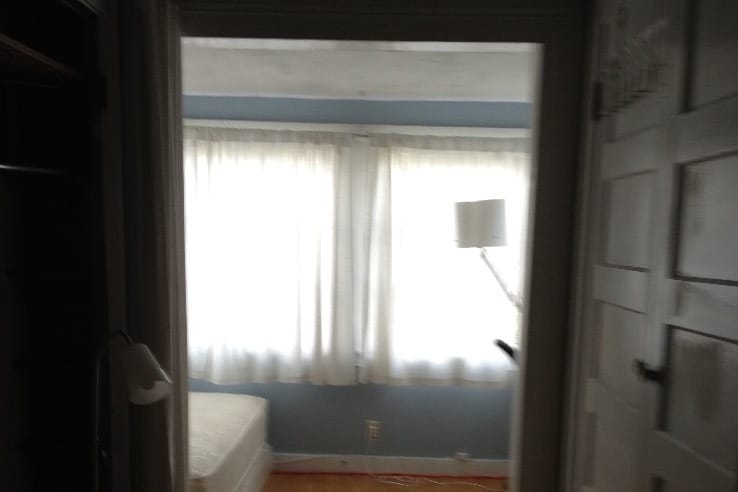 Hall to Sunroom bedroom -closets on each side - 2615 Parker St