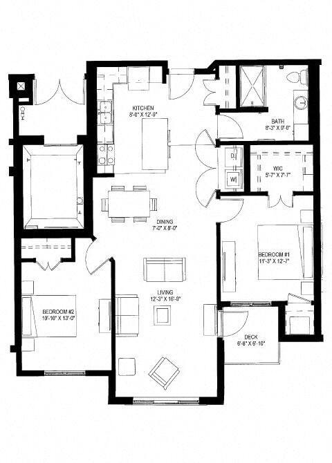 Floorplan - The Legends of Cottage Grove 55+ Apartments