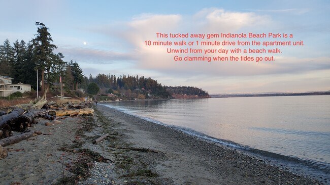 2 minute drive to Indianola beach park - 21680 Seacrest Ave NE