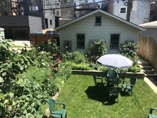 Backyard from porch - 1449 N Bell Ave