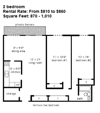 Floorplan - Clayton Arms Apartments