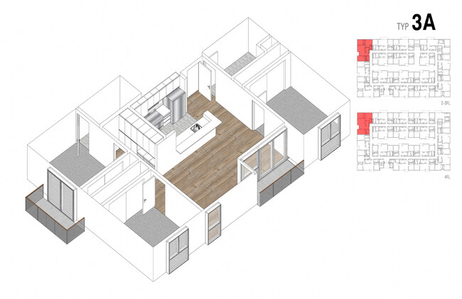 Floorplan - Lido Apartments - 4847 Oakwood