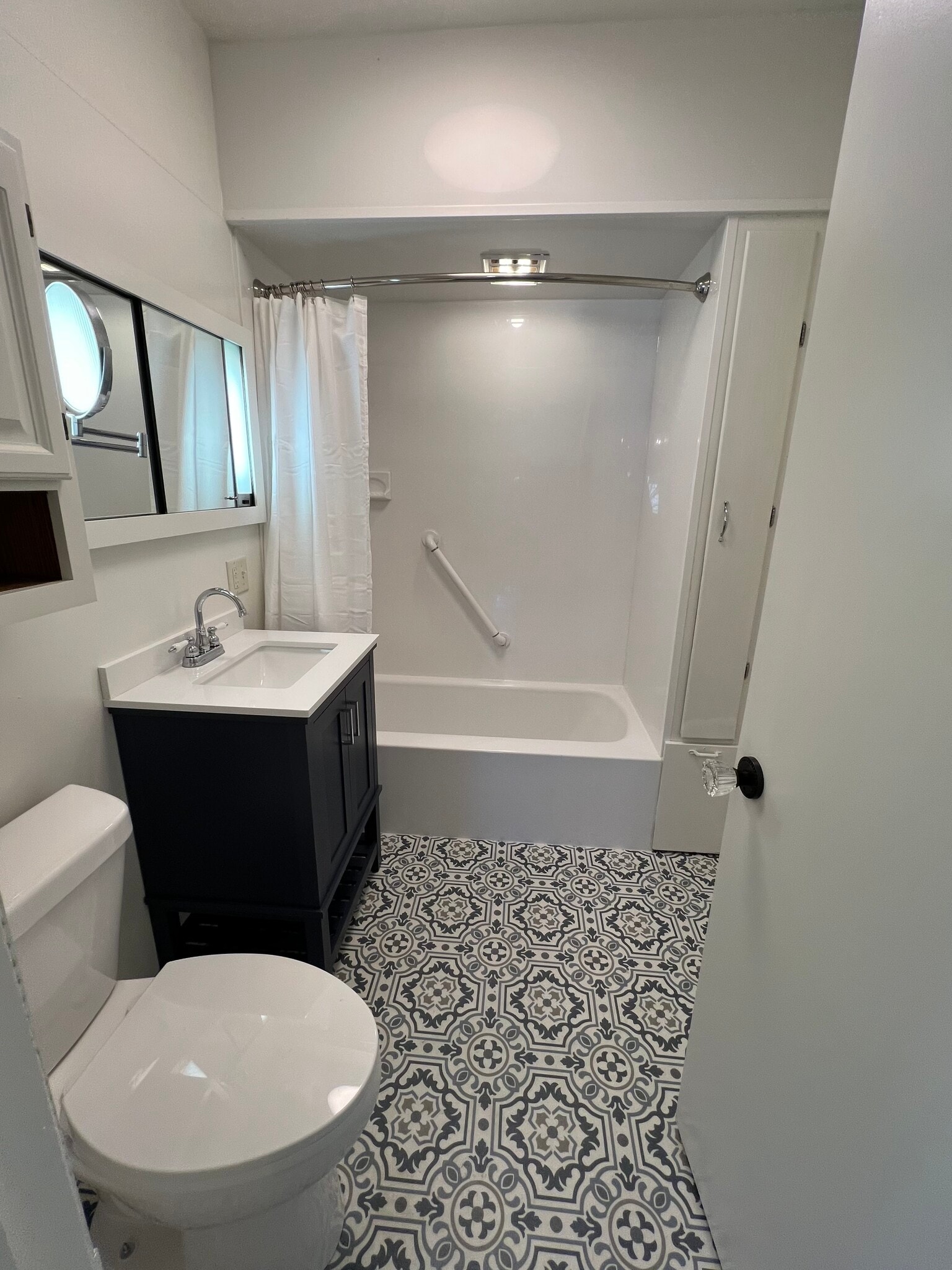 Full Bathroom with tons of built-in storage. - 3602 75th St