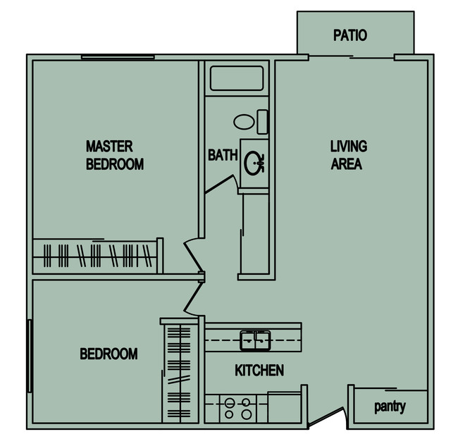 Floorplan - Hillside Village Apartments