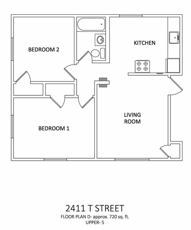 2x1 720 sq ft - Upper - Midtown Haven Apartments