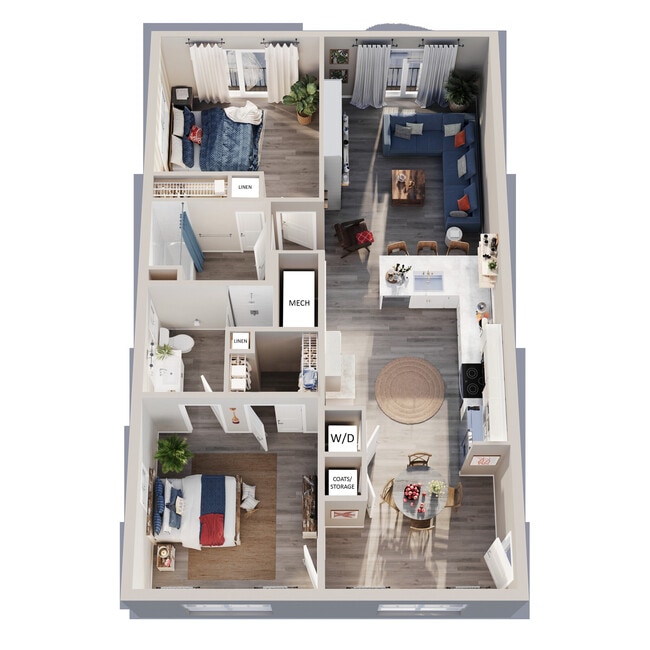 Floorplan - Seaside Village Apartments