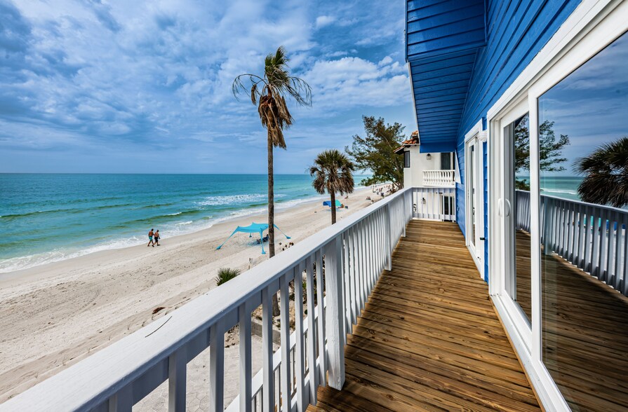 Right View from Master Balcony - 8432 W Gulf Blvd