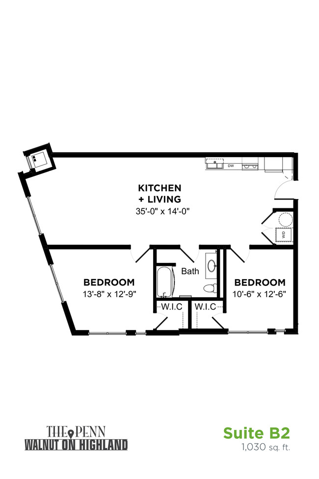 Floorplan - The Penn at Walnut on Highland