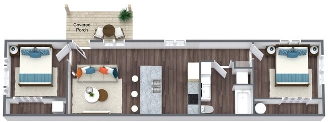 Alder 2 bedroom floorplan - Alder Woods