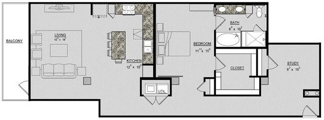 Floorplan - Magnolia Lofts on Vickery