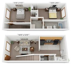 Building Photo - Troy Crossing - 2 Bedroom & 1.5 Bath Townh...