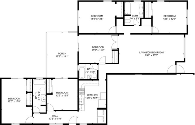 Building Photo - 5 Bed / 3 Bath on Rockford Dr (Large Rooms & Backyard) – Walk to Campus!!