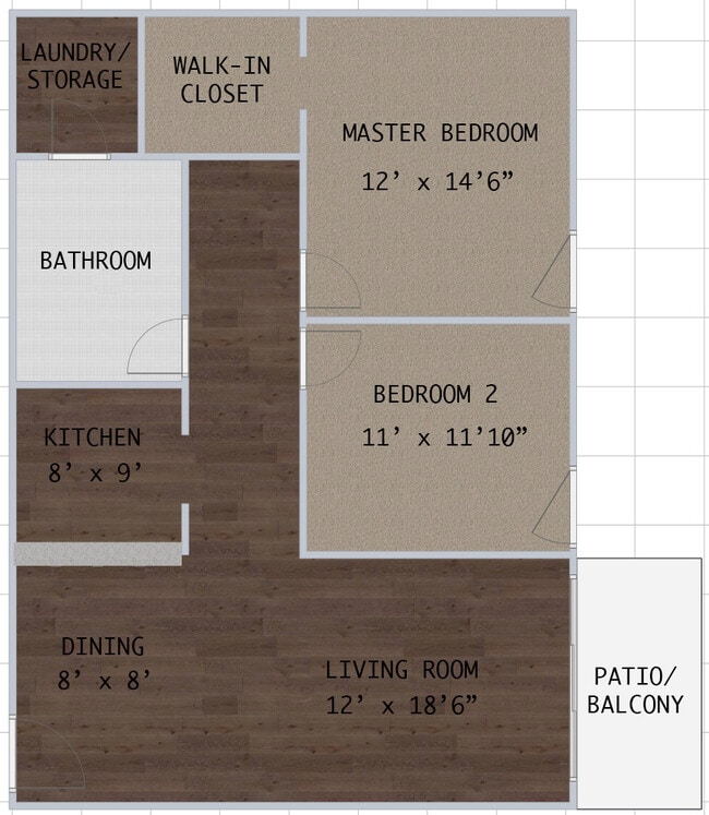 955 sq ft - WestShore Apartments
