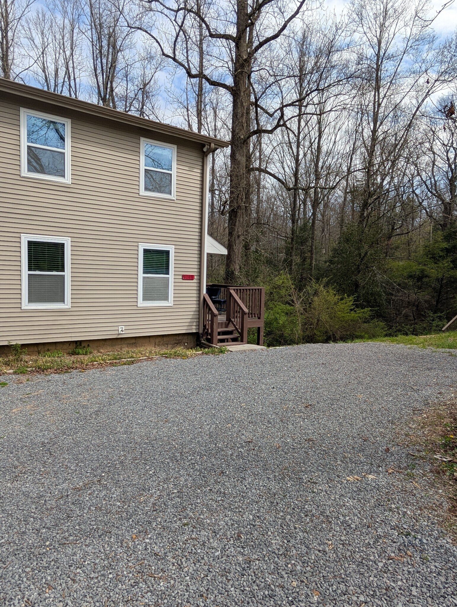 View of 2 parking spaces for Unit A - 914 Murrell Rd