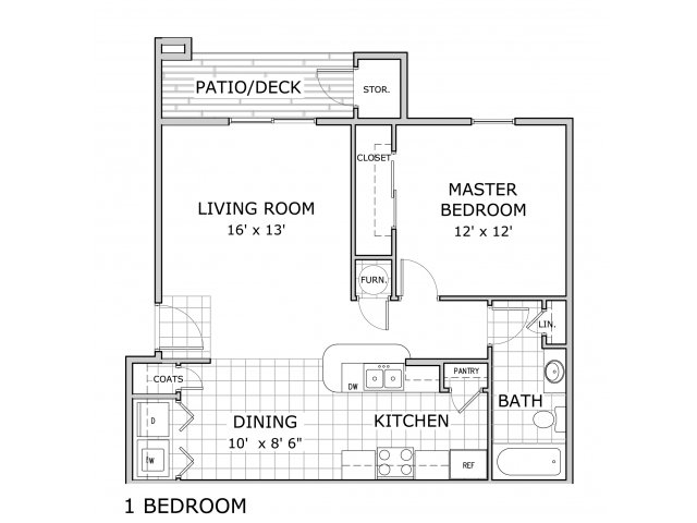 1 BR - Ph1 - Battlefield Park Apartments