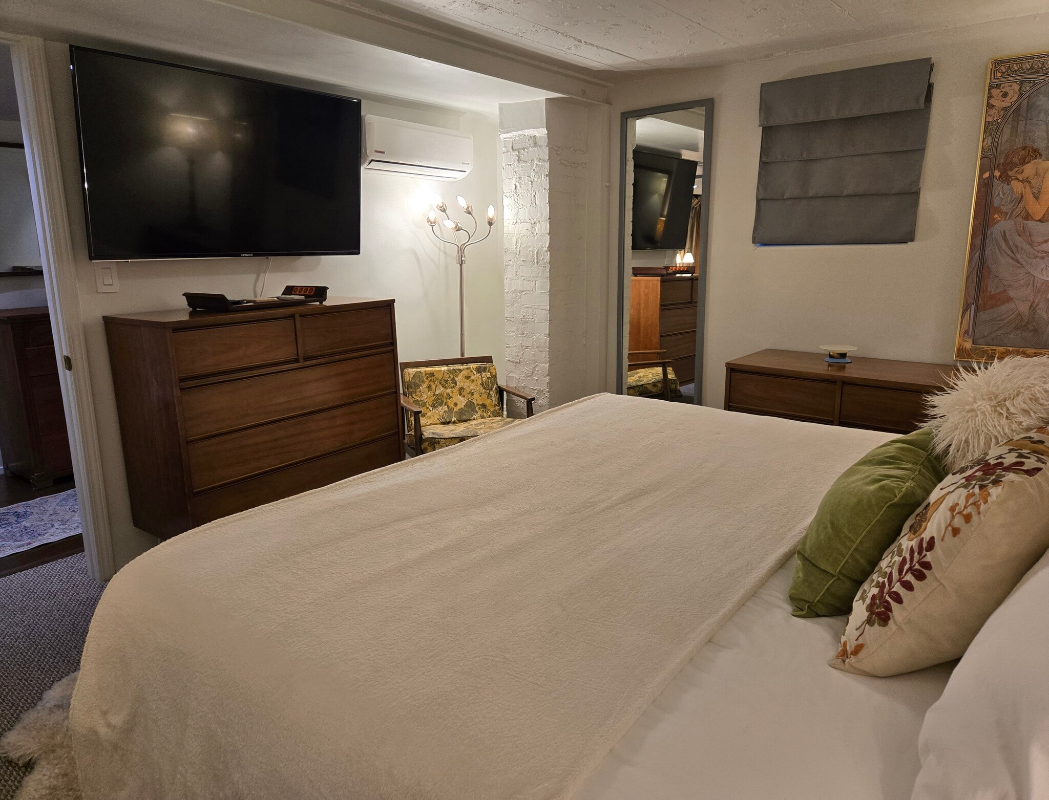 Bedroom with Mini Split Air System - 130 S Cortez St