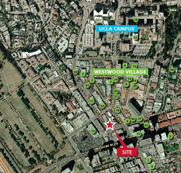 Aerial Photo - Gayley + Lindbrook