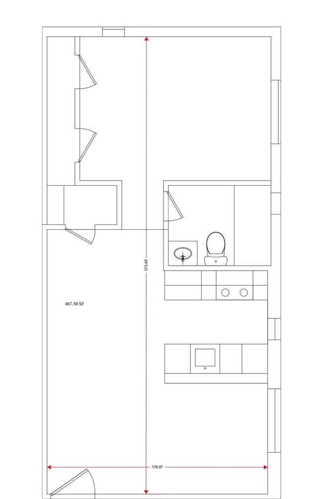Floorplan - Hillside Apartments
