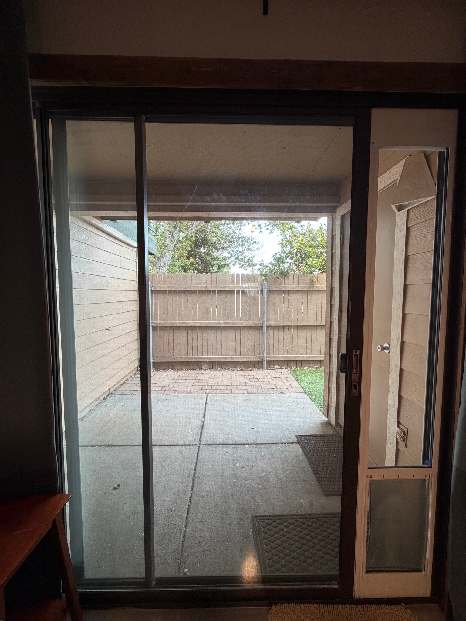 Back patio view - 3200 S Litzler Dr