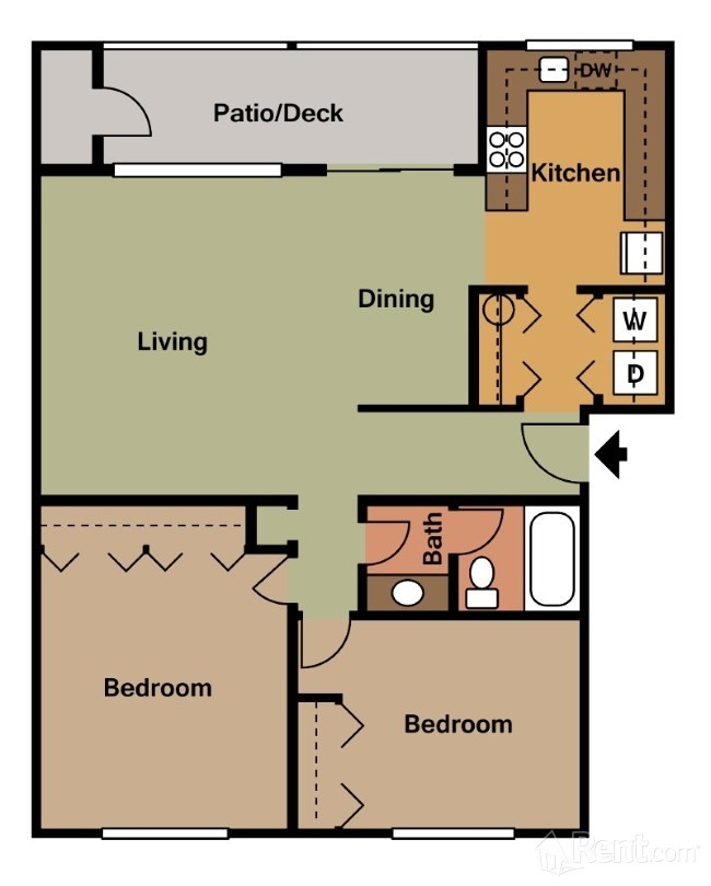 2BR/2BA - Quail Ridge Apartments