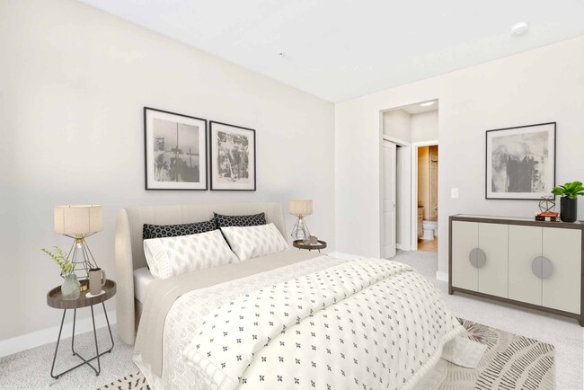 Spacious Bedroom with ensuite and ample closet space - The Swift at Petworth Metro