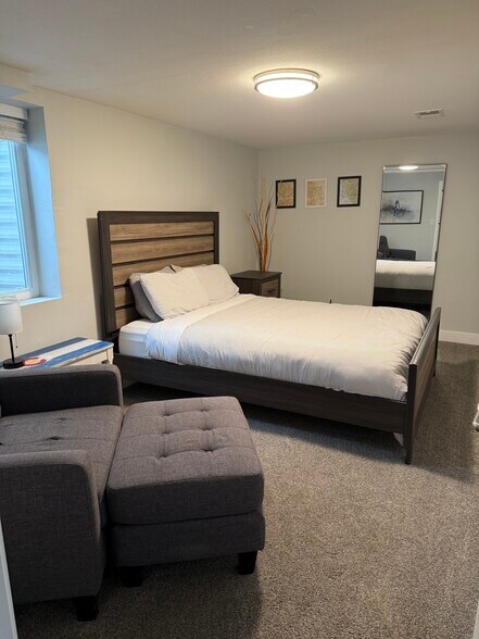 Basement bedroom with egress. - 7101 Clay St
