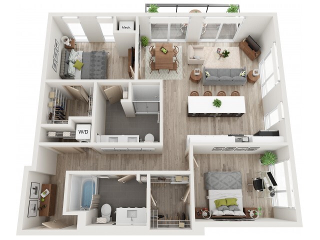 Floorplan - Gibson Apartments