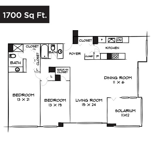 Floorplan - Willard Towers