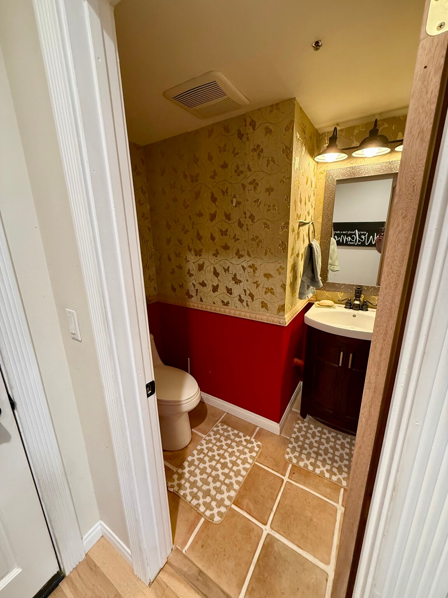 Powder room - 1247 E Wilson Ave