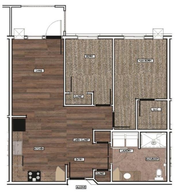 Floorplan - Coral Ridge Senior (55+) Apartments
