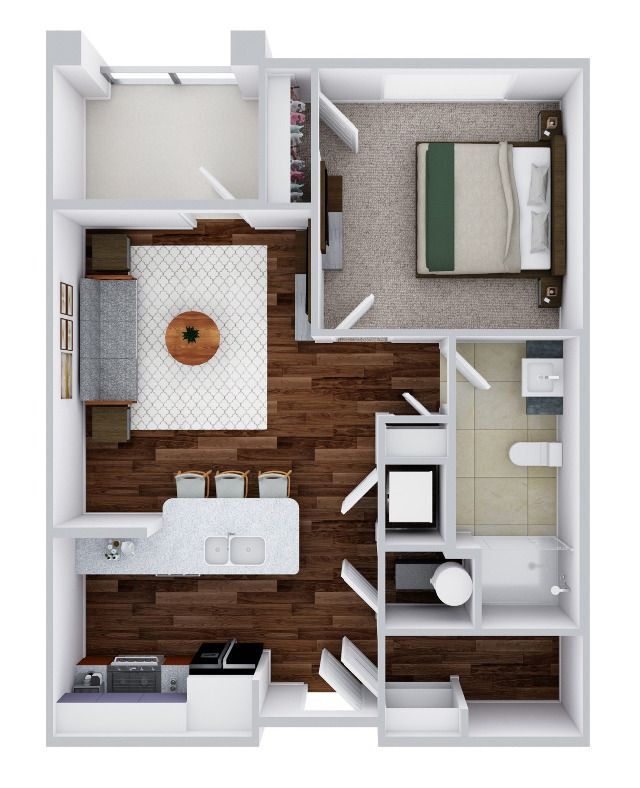 Botticelli 1A-P | 1 bed / 1 bath - The Alloro at University Groves
