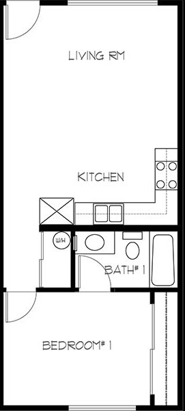 1BR/1BA - Magnolia at 9th