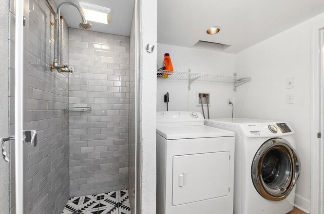 Newly renovated bathroom with new washer/dryer - 806 Potter Ln