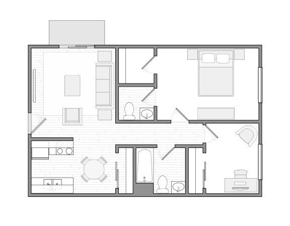 Floorplan - Hyde Park Flats
