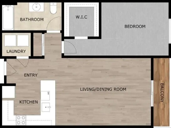 Floorplan - Gateway Plaza Apartments