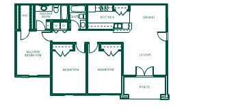 3BR/2BA - Kingsgate Apartments