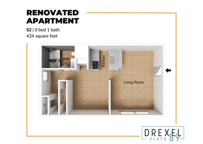 Floorplan - Drexel Flats