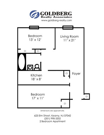 2BR/1BA - 625 Elm Street Apartments