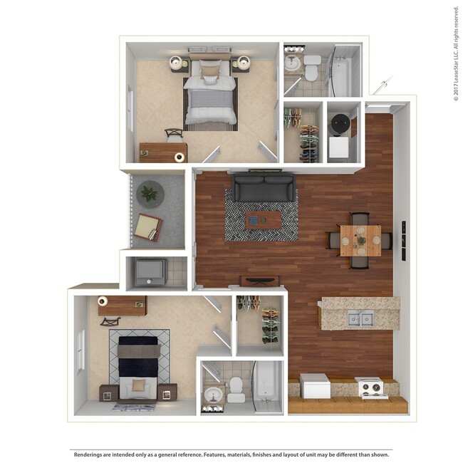 2x2 Floorplan - West Run