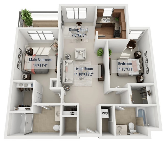 Floorplan - The Enclave Luxury Apartments