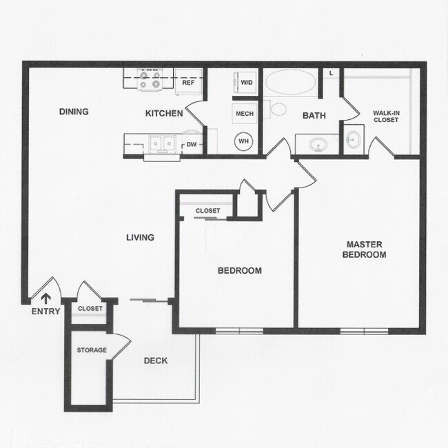 Floorplan - Mallard Crossing Apartments