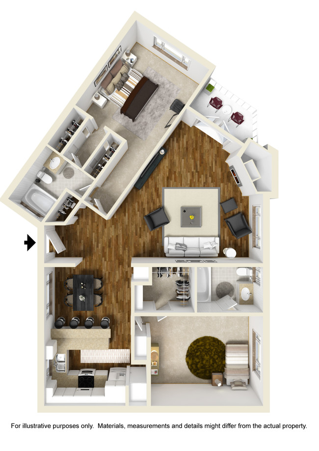 Floorplan - Darlington Apartments