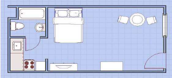 Floorplan - Holiday Terrace Apartments
