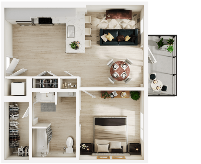 Floorplan - Link Apartments® Four12
