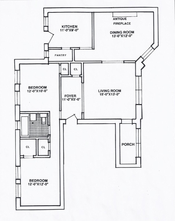 Floorplan - 1125 Davis St./ 1603-11 Ridge Ave.
