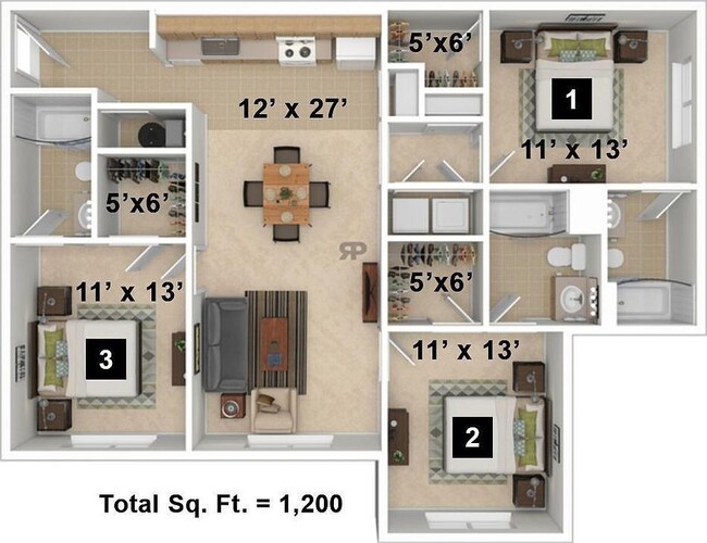 Floorplan - The Phoenix Apts