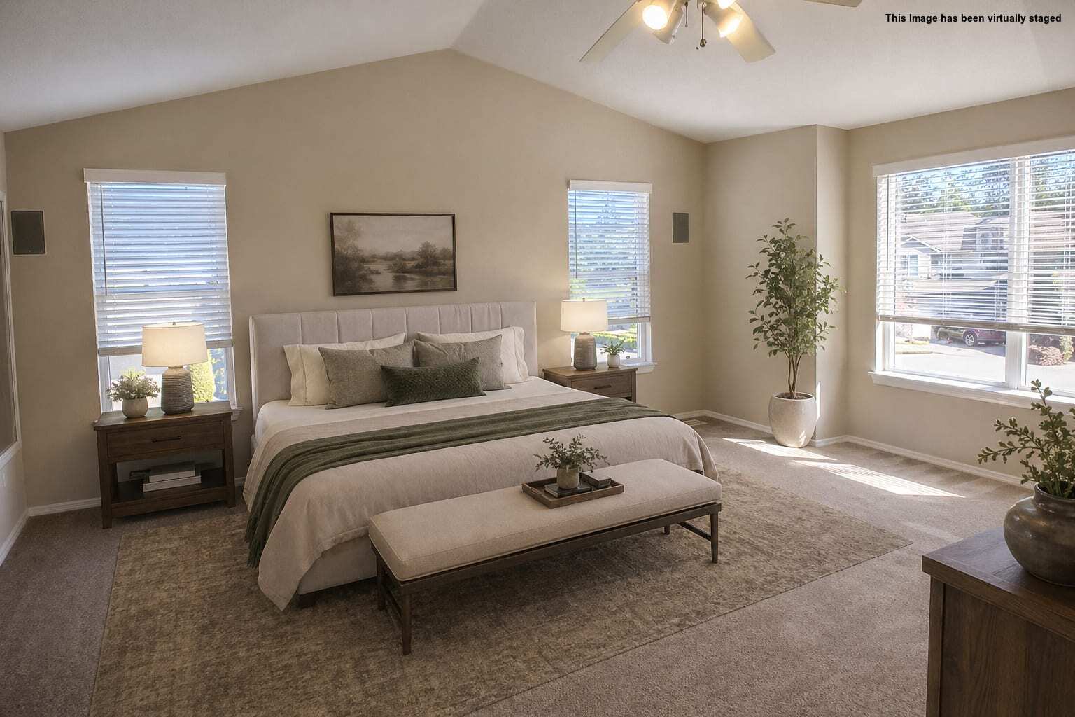 Primary Bedroom with ceiling fans - 1306 57th St SW